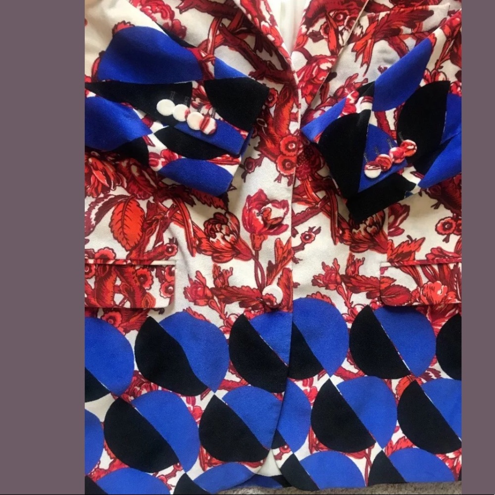 Dries Von Noten Blest Floral Graphic Circle Blazer - Picture 6 of 7